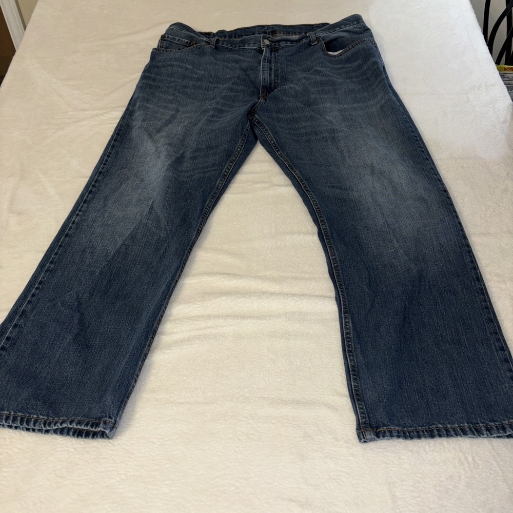 Levi's 559 Relaxed Straight Jeans Medium Wash Blue Denim Mens 44x32
